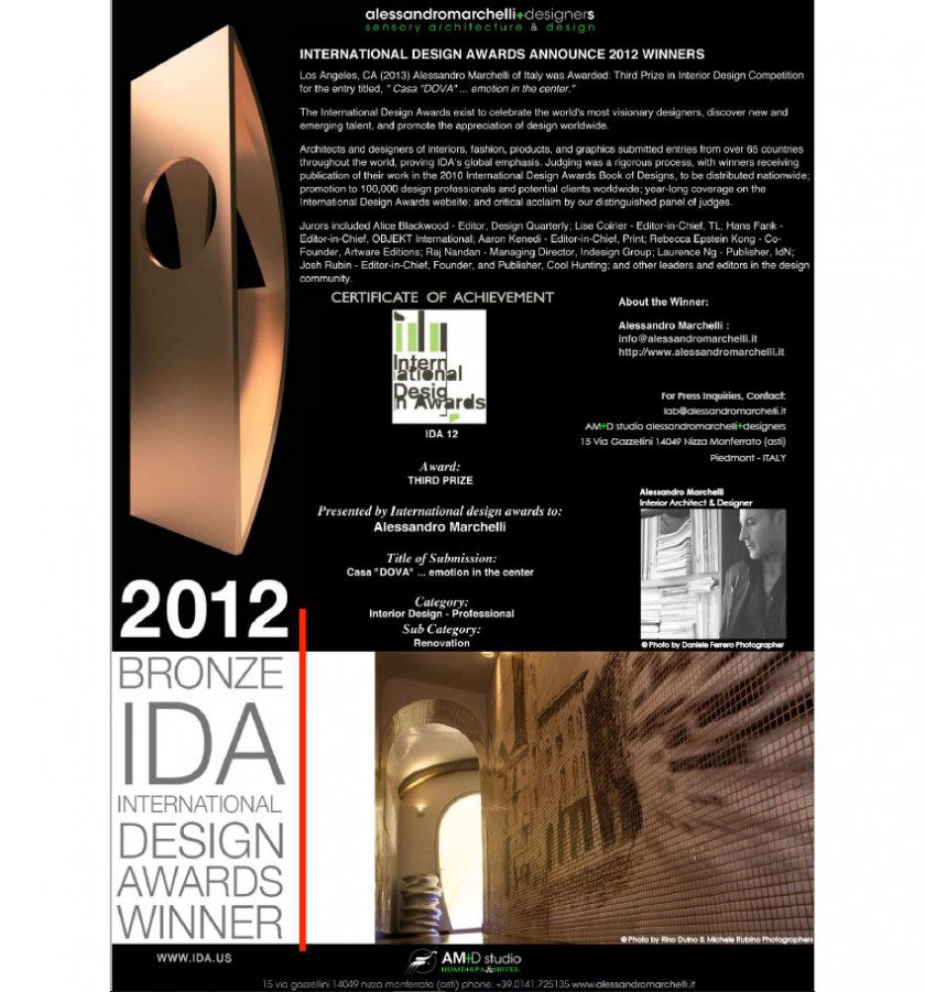International Design Awards Announce 2012 Winners
